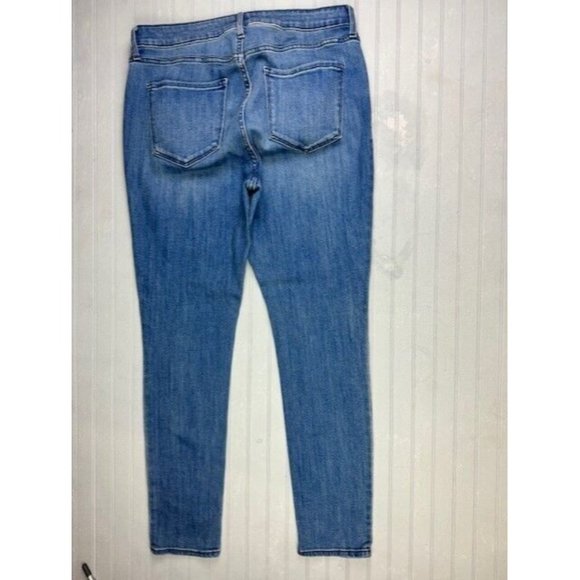 Old Navy Size 12 Womens Jeans High Rise Super Skinny Stretch Med Wash - Picture 3 of 4